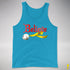 Believe Intersex Pride Flag Jingle Bell Premium Tank Top - Neon Blue